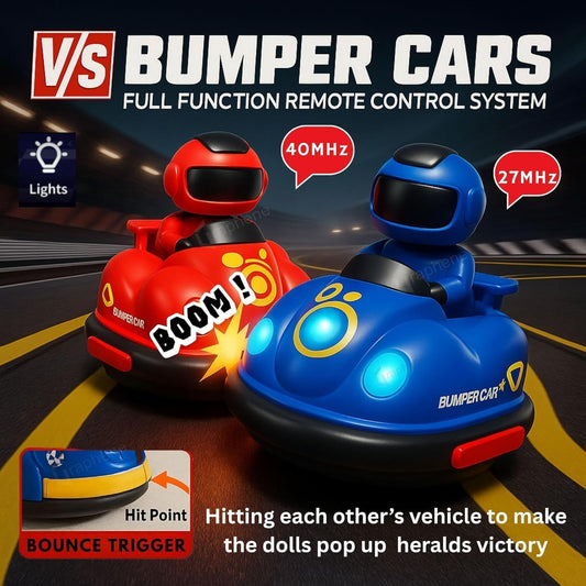 Robo Smash Arena | Set of Cars with Ejectable Robots, LED Lights, Rechargeable Battery & 2-Player Interactive Toy