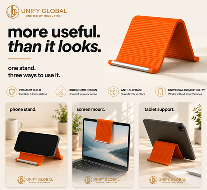 Unify Global Flexora™| Foldable Multi-Angle Desk Holder